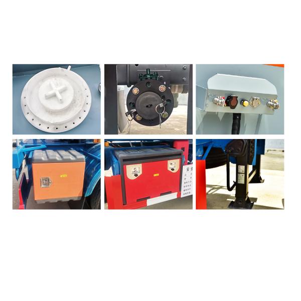 High Capacity 24000L PE Lining Hydrochloric Acid Tanker Semi Trailer With 3 Axles