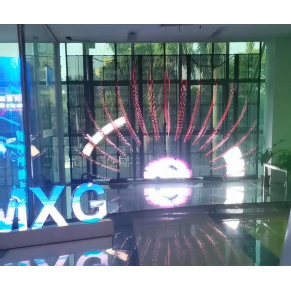 P3.91 - 7.82mm Outdoor Transparent Led Screen High Brightness 3840Hz High Refresh Rate