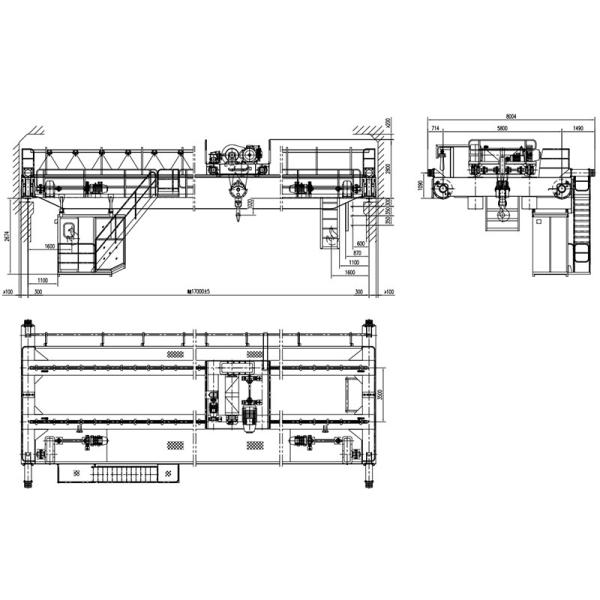 OEM QD Model Electric Overhead Crane With CE Certification