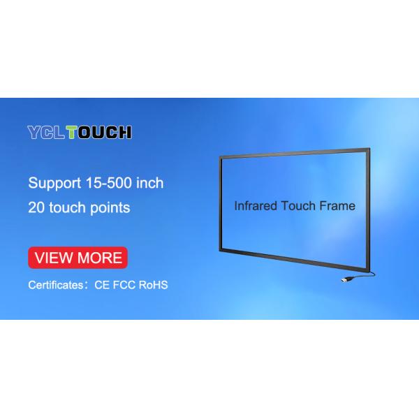 YCLTOUCH 55 Inch Infrared Touch Frame High Precision Interactive Open Frame