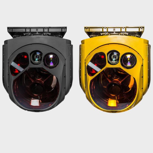 High Precision EO RI Gimbal Infrared IR Camera Drone 110KG 20KM UAV Gimbal PTZ HXTS80 Black