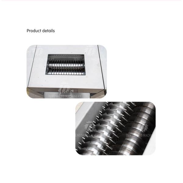 380V 2.2KW Canteen fresh meat slicing machine chicken neck duck neck slicing machine meat slicing machine