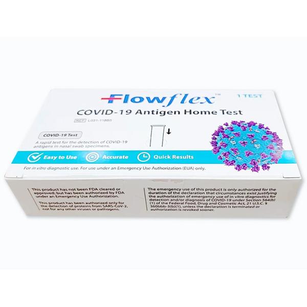 FDA Flowflex Home Test Kit Nasal Specimen Nasopharyngeal Test Kit
