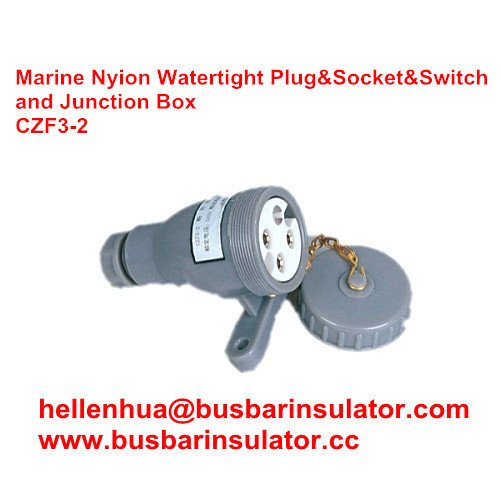 China marine nylon watertight socket CZF3-2 marine socket and switch wholesale