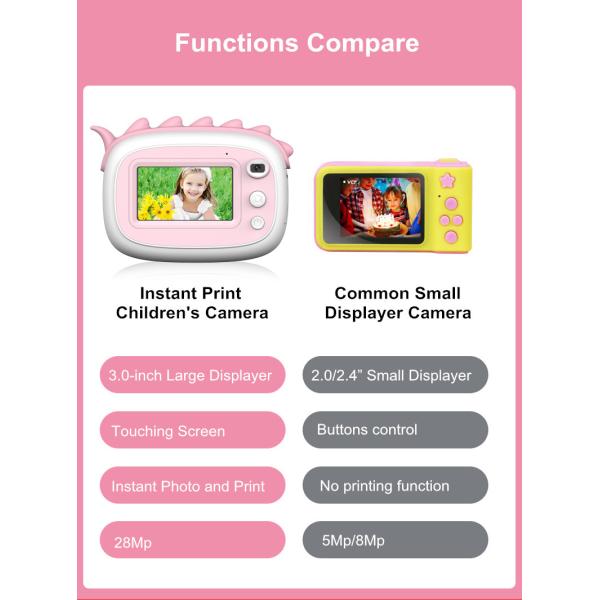 Wireless Mini Inkless Pocket Printer Instant Thermal Photo Printing