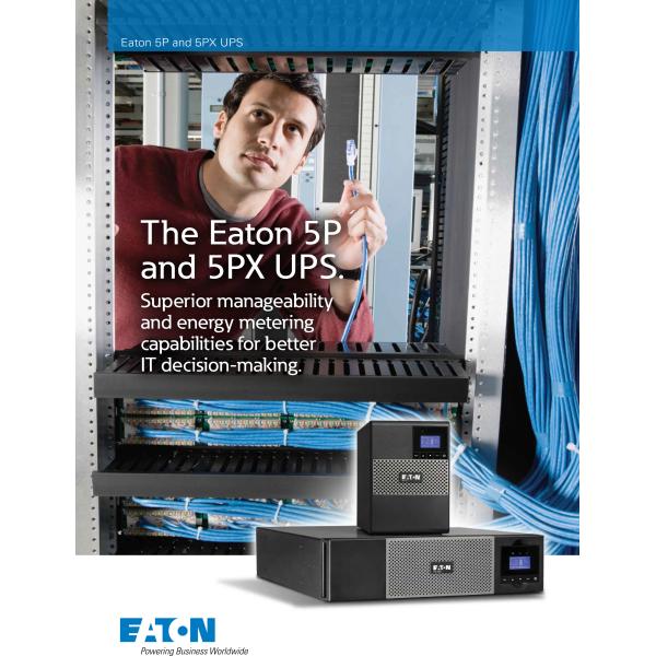 EATON UPS Brand 5P 1550VA 230V UPS 220V 230V 240V single phase Line-Interactive for Infrastructure, Industry and Healthcare