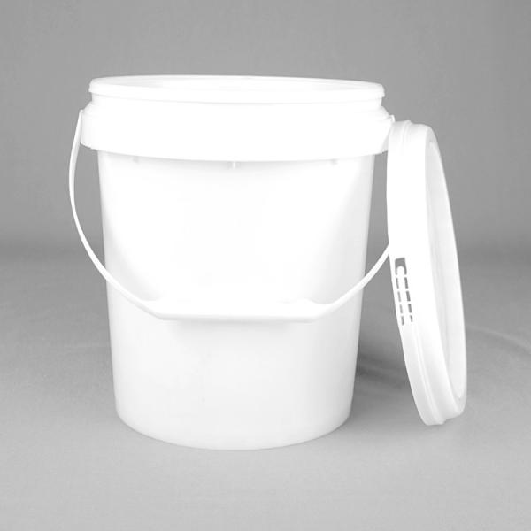 6L Capacity Round Plastic Bucket Polypropylene For Chemical Industry