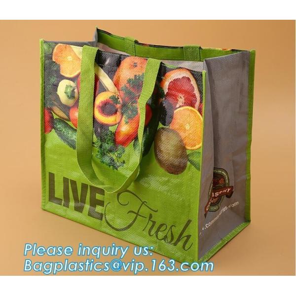 Custom Picture Printing Recycle Laminated Promotional Shopping Pp Woven Bag,Promotion Factory Custom Logo Reusable Folda