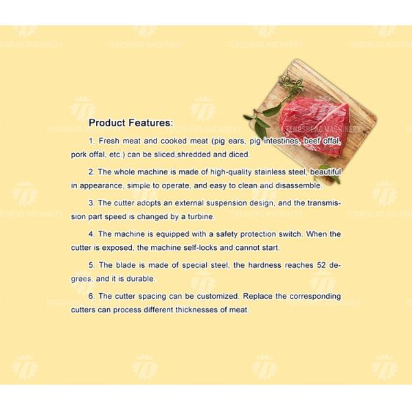 75KG Desktop fresh meat slicer high-power meat slicer commercial slicing manufacturers directly operated