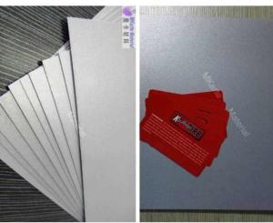 China Digital Printing PVC Sheets In Silver With Strong Peeing Strength wholesale