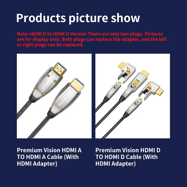 60Hz 4K 8K Fiber Optic HDMI Cable Digital Optical Audio Cable To HDMI Converter