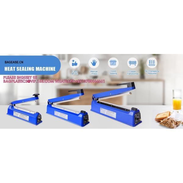 16 Inch Impulse Bag Sealer, Manual Poly Bag Sealing Machine W/Adjustable Timer Electric Heat Seal Closer