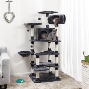 Buy cheap Space Saving Natural Wood Modern Cat Tower 21.8kg Weight Paper Tubes Strucutre from wholesalers