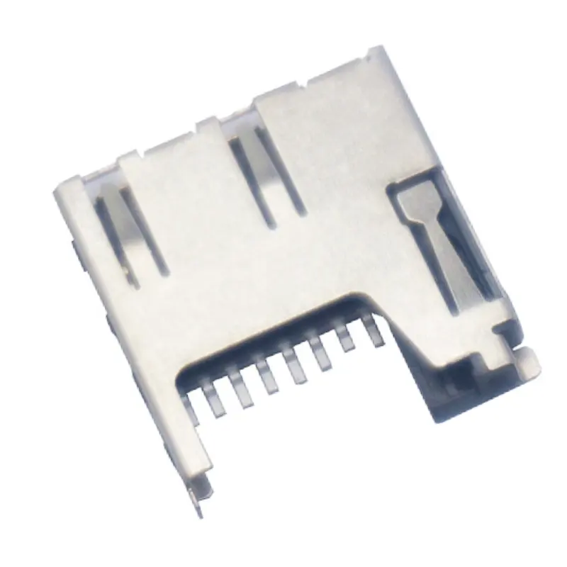 High Quality 1.85H 8 Pin Micro SD Memory Card Holder Push Push Internal Welding Type Socket Connector