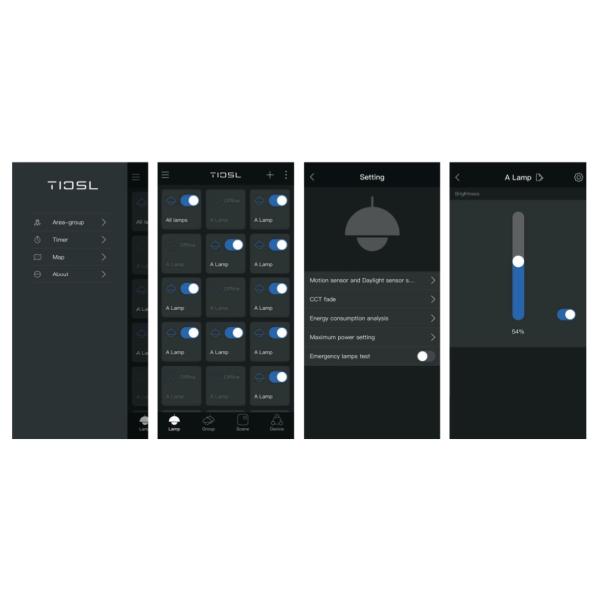 Wireless Bluetooth smart LED high bay light ETL DLC NLC 4FT 300W