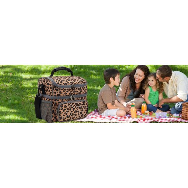Double Layer Insulated Cooler Bags Adult Lunch Portable Soft Sided Coolers Tote