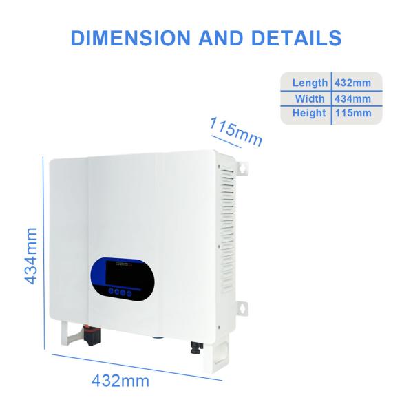 5.5kw 5.5kva Solar Hybrid Inverter Charger 24V 48V DC To 220V AC Pure Sine Wave