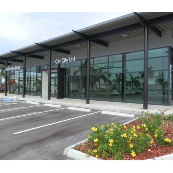 Mercedez Benz Car Showroom Building Steel Structure With 50 Years Lifespan