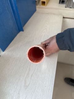 Lightweight And Durable FRP Round Tube For Electric Electronics Wood-like Suface