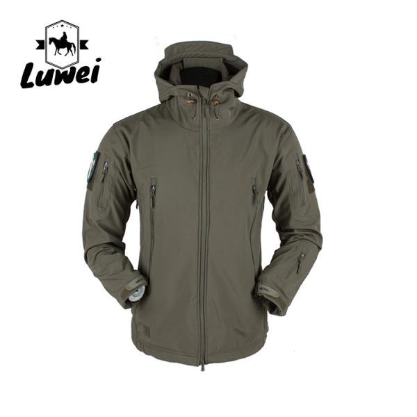 Casual Windproof Outer Wear Apparel Utility Moto Outdoor Softshell Men Jacket