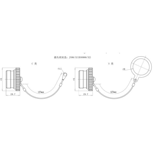 Plug Socket Seal Cover , D38999/32W11R,D38999 Series Ⅲ