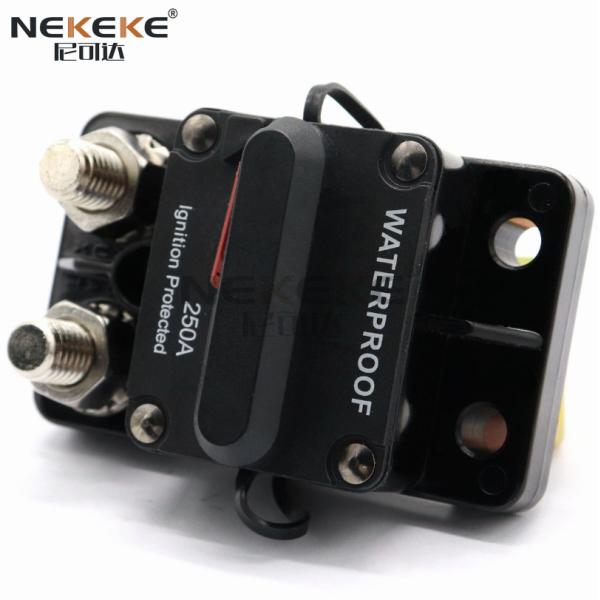 50A 250A 12V 48V DC Plastic Marine Circuit Breaker Manual Reset IP67 Waterproof