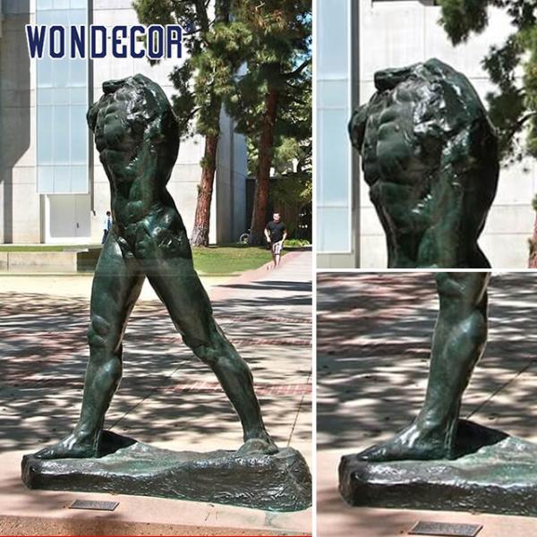 Street Art Custom Bronze Statues Sculpture Walking Man