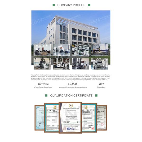 Double Shaft E Waste Shredder for Circuit Boards USB Devices Phones Cables and Computer Components