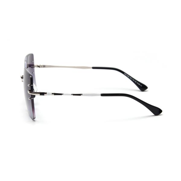 UV400 Gradient Rimless Sunglasses Fashion Rivets Square Polarized Sunglasses