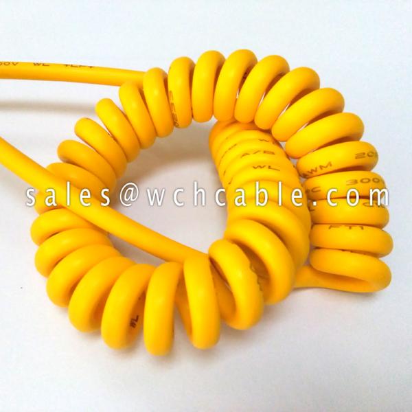 UL20413 China Factory Produced Data Interconnection Curly Cable 60C 150V