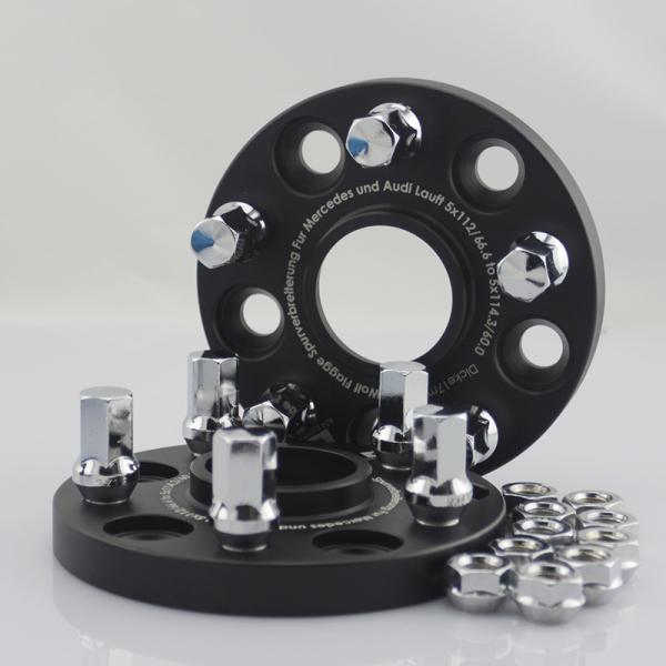 Billet Audi Mercedes Hub Centric Wheel Spacers 5x112/66.6 To 5x114.3/60.0