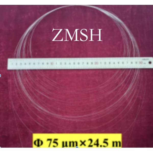 Sapphire Fiber 75um 100um High Refractive High Power Laser Wide Wavelength Optical Communication