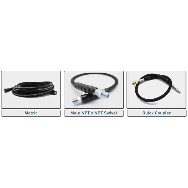 6000PSI High Pressure Washing Machine Hose Rawhide Surface