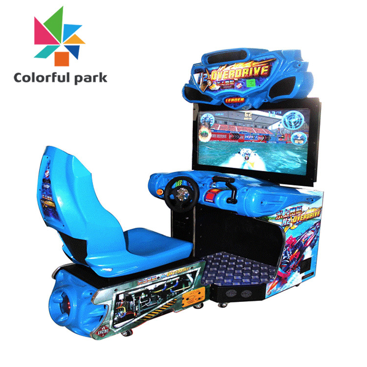 China H2 Overdrive Arcade Racing Machine 3D Video Game rowing competition Theme wholesale