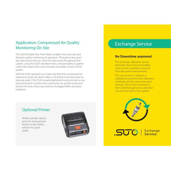 SUTO S520 Portable Dew Point Meter For Compressed Air And Gases