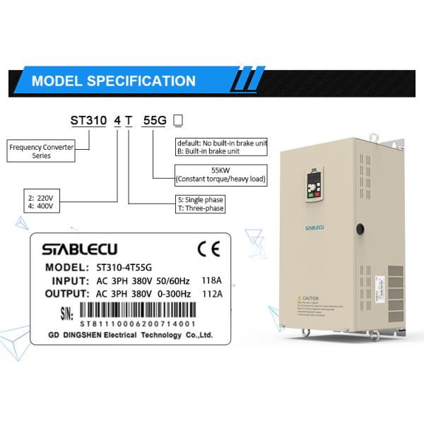 55KW VFD Pump Frequency Inverter V/F Control With IGBT Technology