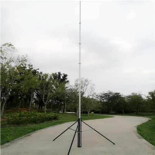 18M Aluminum Antenna Wifi Tower Portable Telescopic Mast Hand Push Up Pole