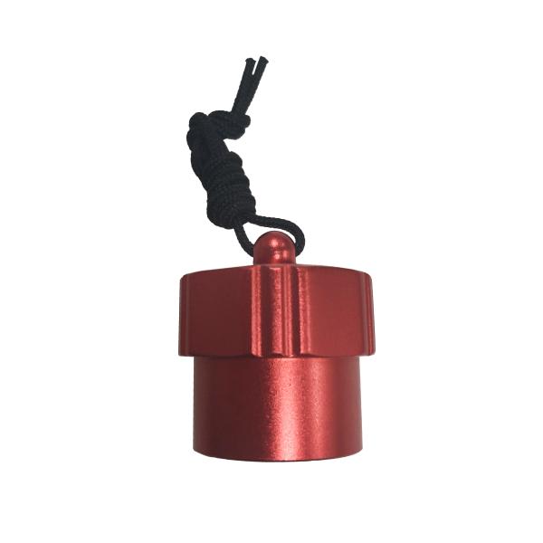 aluminum anti-Dust Caps For scuba Diving , Valve Dust Caps with 3mm rope