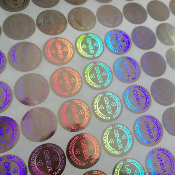 Customized self adhesive PET hologram laser anti counterfeit label