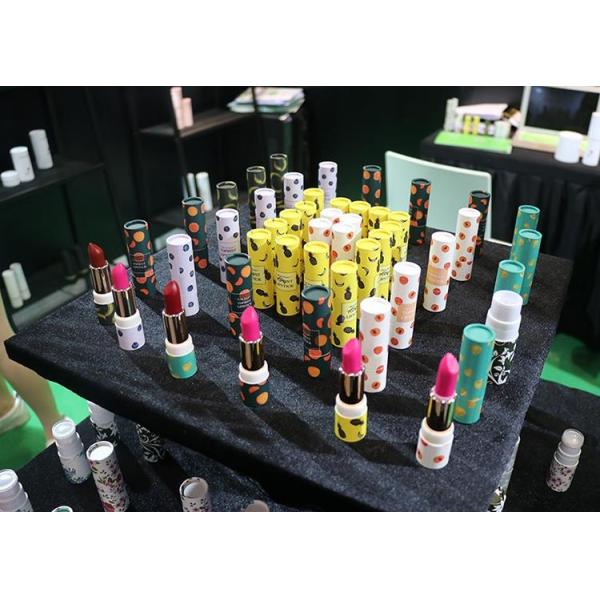 Sustainable Lipstick Paper Tube Packaging Convenient Silk Screen Printing