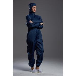 Dustfree ESD Anti Static Garments Jumpsuit Hooded Suit For Medical Work Shop