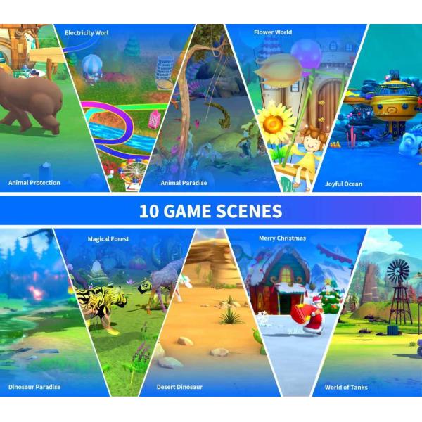 Drawing AR Interactive Games 1024*768 Projector Games Multi Channel Auto Focus