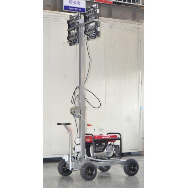 240V 4X 200W Doosan Portable Led Light Tower 5m AC Diesel Generator