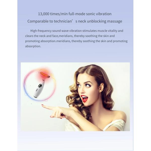 EMS Micro Current Face And Neck Lifting Massager LED Photon Handheld Beauty Device