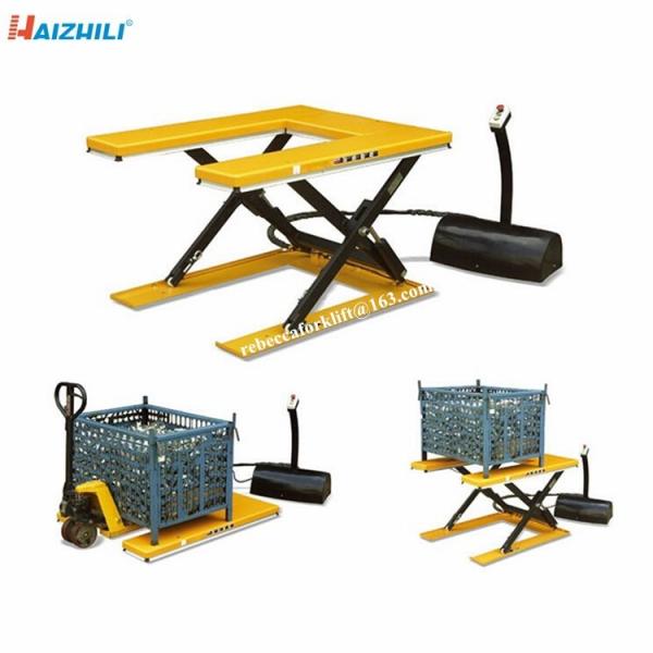 Stationary Hydraulic Scissor Lift Platform , 1500kg Heavy Duty Scissor Lift Table
