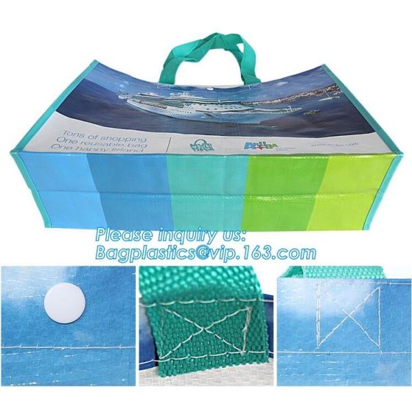 OEM ODM Customized eco friendly pp woven supermarket shopping bag,custom reusable laminated foldable PP pak woven shoppi