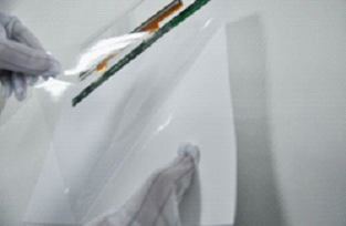 Lcd Dispay Large Multi Touch Screen Wall 80 Inch Nano Pet Semi Transparence Gray Foil