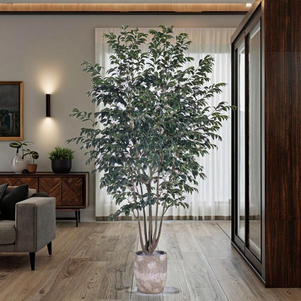 Ultra-Realistic Multi-Trunk Faux Ficus Tree 2.5m Artificial Banyan Tree For Decoration Of Hotel Home Living Room
