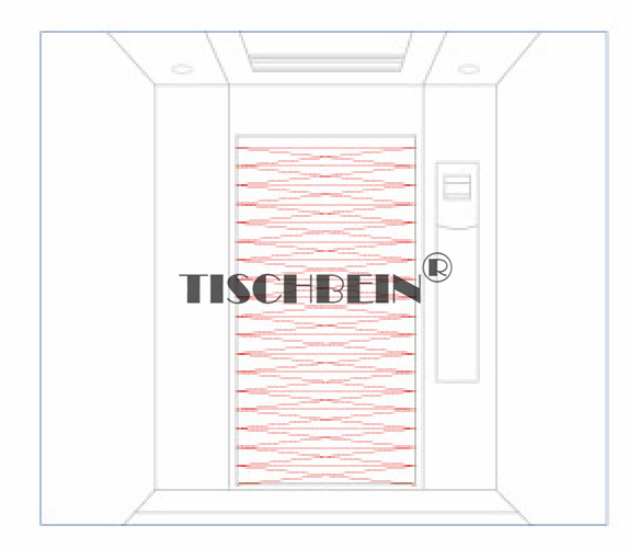 304 St St Machine Room Office Automobile Elevator 10,000kg Big Load 4-6 Door Panels Center Opening Telescopic Opening