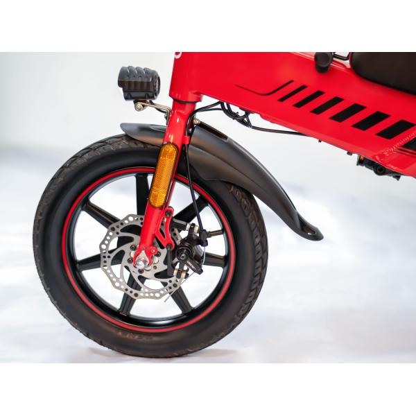 120KG Load Capacity Compact Folding Electric Bike 400W Power Drive For Tourism